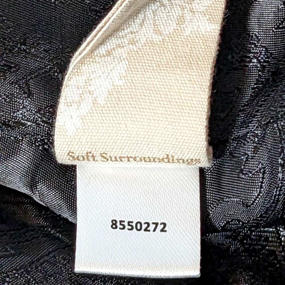Soft Surroundings St. James Gray and Black Knit Open Front Cardigan Size Medium - Picture 8 of 9
